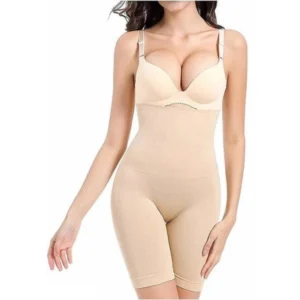 BS Women's Cotton Solid Ethnic Wear Body Shaper (Beige)