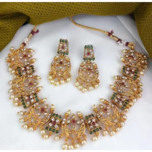 BS Women's Ethnic Style Necklace Set (Multi Color, Free Size)