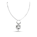 BS  Women's Stainless Steel Imported Gen-z Pendent Chain (Silver Plated)