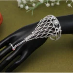 BS Women's White Color Hathphool Adjustable Bracelet