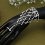 BS Women's White Color Hathphool Adjustable Bracelet