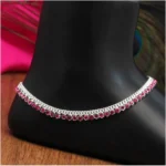 BS  Women's Rani Color Rhinestone Anklets (Free Size: Upto 10")