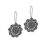 BS Women's Rajasthani Ethnic German Silver Oxidised Earrings