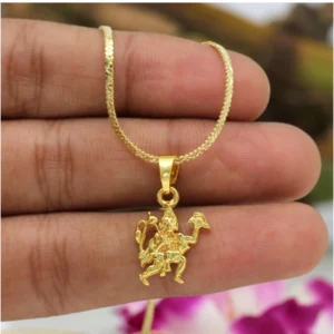 BS Women's Gold Color Lord Hanuman Temple Locket