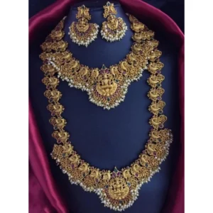 BS Women's Elegent Combo Of Jewellery Set (Gold, Free Size)