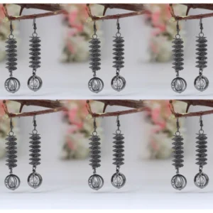 BS Women's Black Color Antique Earrings Combo Of 6 Pairs
