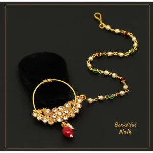 BS Women's Multi Color Nose Nath