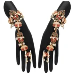 BS Women's Multi Color Meenakari Work Hathphool Adjustable Chain