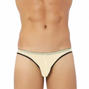 BS Men's Nylon Transparent Briefs Underwear (Mango)