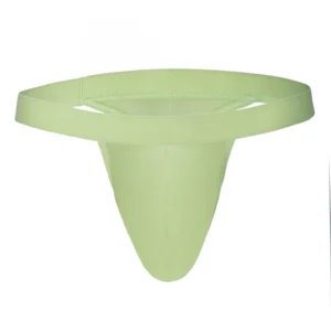 BS Men's Nylon String Side Briefs Underwear (Wild Green)