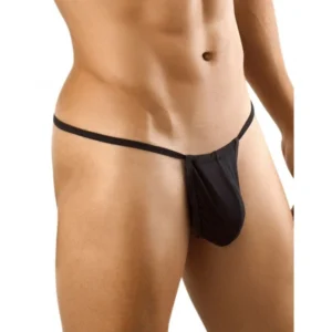 BS Men's Cotton Spandex G String Pouch Underwear Underwear (Black)