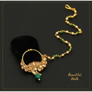 BS Women's Green Color Nose Nath