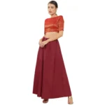 BS Women's Cotton Solid Free Size Petticoat (Maroon)