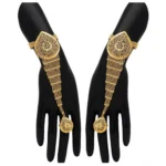 BS Women's Gold Plated Hathphool Adjustable Chain