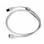 BS USB Male to Female Extension Cable 1.5 Yards Supports LCD, LED, TV USB Ports Connects Printer, PC, External Hard Drive (White)