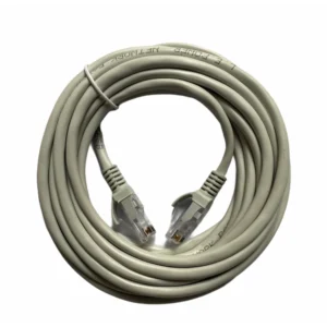BS Ethernet Patch Cord CAT5E, RJ45 LAN Cable 5 Yards (White)
