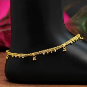 BS Women's Gold Color Anklets (Free Size: Upto 10")