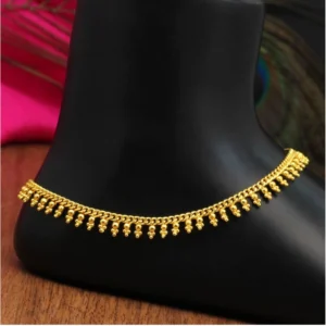 BS  Women's Gold Color Anklets (Free Size: Upto 10")