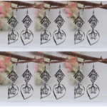 BS Women's Black Color Antique Earrings Combo Of 6 Pairs