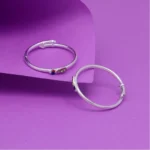 BS  Multi Color 1 Pair Of Oxidised Kids Bangles Size: 1.6