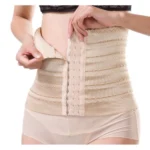 BS Women's Lycra Blend Self Design Western Wear Corset Body Shaper (Beige)