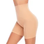 BS Women's Cotton Solid Western Wear Tummy - Thigh Body Shaper (Skin)