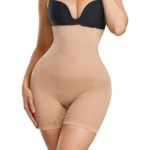 BS Women's Cotton Solid Western Wear Tummy - Thigh Body Shaper (Skin)