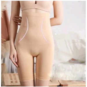 BS Women's Cotton Solid Ethnic Wear Tummy - Thigh Body Shaper (Skin)