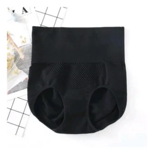 BS Women's Cotton Solid Ethnic Wear Body Shaper Brief (Black)