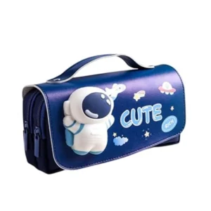 BS Polyester 3D Pencil Pouch Stationary Storage Box For Kids (Multicolor )