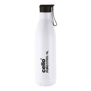 SW Cello Puro Steel-X Rover Stainless Steel Water Bottle 900ml White