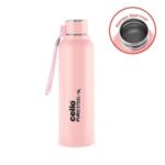 SW Cello Puro Steel-X Benz Insulated Bottle with Stainless Steel Inner 900 ml (Pink