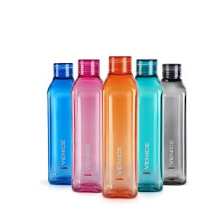 SW Cello Venice Plastic Bottle Set 1 Litre Set of 5 Assorted