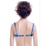 SW Blue Floral Printed Padded T-shirt Bra