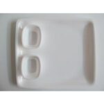 SW Chhajer Handicraft Acrylic Rectangle Plate with Bowls