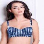 SW Blue White Check Print Underwired Everyday Bra