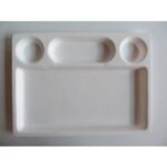 SW Chhajer Handicraft Acrylic 4 Partition Plat