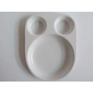 SW Chhajer Handicraft Acrylic 3 Partition Plate