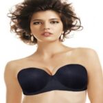 SW Wunderlove Black Plus Size Strapless Bra