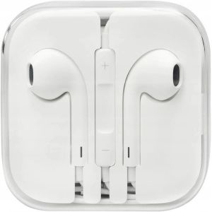 SW White high-quality audio Earphone with Microphone with Lightning Connector
