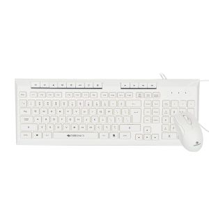 SW ZEBRONICS Zeb-Judwaa 900 Keyboard and Mouse Combo Wired USB Desktop Keyboard (White)