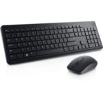 SW DELL KM3322W/ KM3322W Keyboard & Mouse Combo, Anti-fade & Spill-resistant Keys Wireless Multi-device Keyboard (Black)