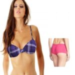 SW Hushh Purple Padded Bra Free Boyshort