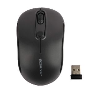 SW ZEBRONICS zeb-dash Wireless Optical Mouse (2.4GHz Wireless, Black)