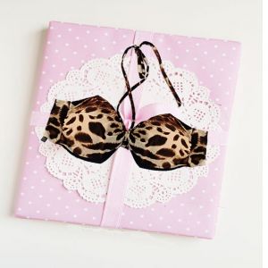 SW Stylish Animal Printed Halter Neck Bra