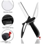 SW Seasons Plastic 2-in-1 Knife (Smart Cutter, Black)