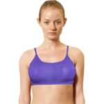 SW Comfy Women’s Purple Racer Back Medium Impact Sports Bra
