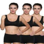 SW 3-Pack Scoop Neck Black Sports Bra Boyshort Set