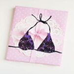 SW Pilpel Shimmering Heart Printed Padded Halter Bra