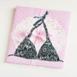 SW Black Printed Removable Padded Halter Bra